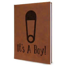 Baby Shower Leatherette Journal - Large - Single Sided