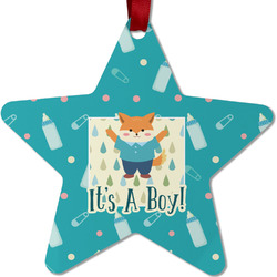 Baby Shower Metal Star Ornament - Double Sided