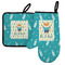 Baby Shower Neoprene Oven Mitt and Pot Holder Set - Left