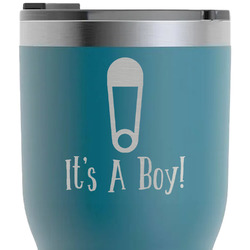 Baby Shower RTIC Tumbler - Dark Teal - Laser Engraved - Double-Sided