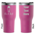 Baby Shower RTIC Tumbler - Magenta - Laser Engraved - Double-Sided