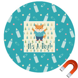 Baby Shower Round Car Magnet - 10" (Personalized)