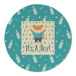 Baby Shower Round Linen Placemat - Single Sided