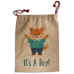 Baby Shower Santa Sack - Front