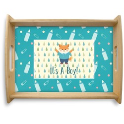 Baby Shower Natural Wooden Tray - Large (Personalized)