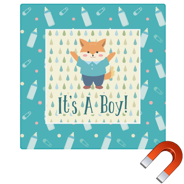 Custom Baby Shower Square Car Magnet - 10" (Personalized)