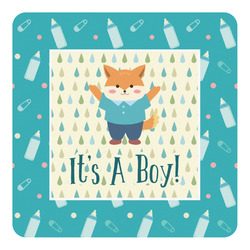 Baby Shower Square Decal - Small (Personalized)