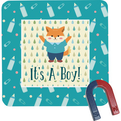 Baby Shower Square Fridge Magnet (Personalized)