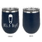 Baby Shower Stainless Wine Tumblers - Navy - Single Sided - Approval