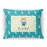 Baby Shower Rectangular Throw Pillow Case - 12"x18" (Personalized)