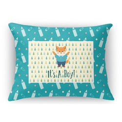 Baby Shower Rectangular Throw Pillow Case - 12"x18" (Personalized)