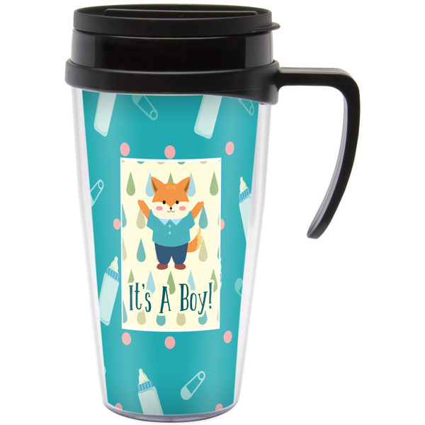 Custom Baby Shower Acrylic Travel Mug with Handle (Personalized)