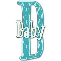Baby Shower Name & Initial Decal - Up to 9"x9" (Personalized)