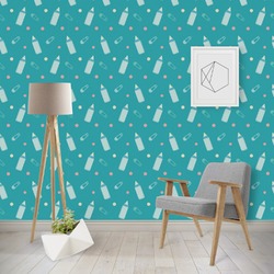 Baby Shower Wallpaper & Surface Covering (Peel & Stick - Repositionable)