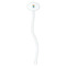 Baby Shower White Plastic 7" Stir Stick - Oval - Single Stick