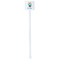 Baby Shower White Plastic Stir Stick - Double Sided - Square - Single Stick