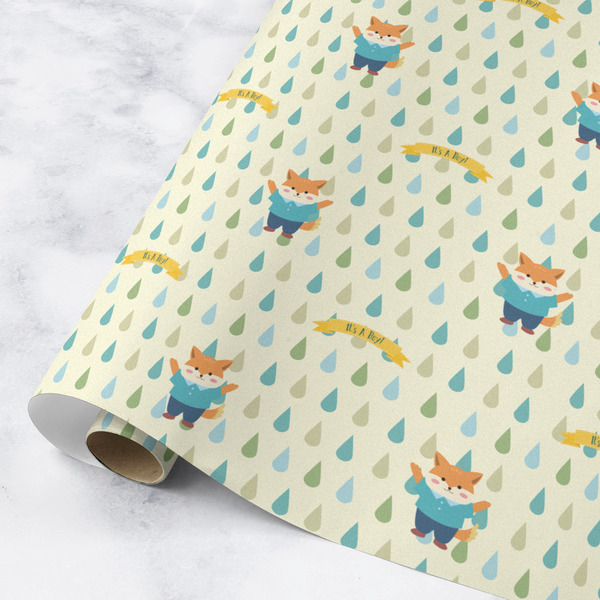 Custom Baby Shower Wrapping Paper Roll - Medium - Matte