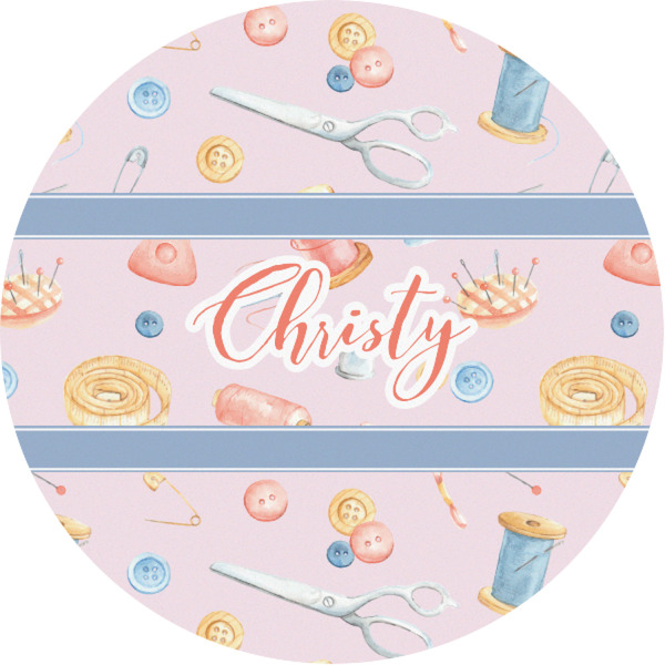 Custom Sewing Time Multipurpose Round Labels - 1" (Personalized)