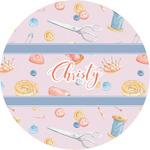 Sewing Time Multipurpose Round Labels - Custom Sized (Personalized)