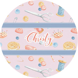 Sewing Time Multipurpose Round Labels - 3" (Personalized)