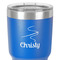 Sewing Time 30 oz Stainless Steel Ringneck Tumbler - Blue - Close Up