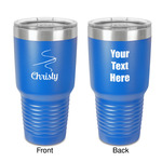 Sewing Time 30 oz Stainless Steel Tumbler - Royal Blue - Double-Sided (Personalized)