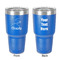 Sewing Time 30 oz Stainless Steel Ringneck Tumbler - Blue - Double Sided - Front & Back