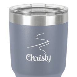 Sewing Time 30 oz Stainless Steel Tumbler - Grey - Double-Sided (Personalized)
