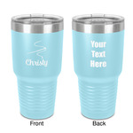 Sewing Time 30 oz Stainless Steel Tumbler - Teal - Double-Sided (Personalized)