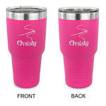 Sewing Time 30 oz Stainless Steel Tumbler - Pink - Double Sided (Personalized)