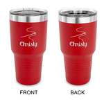 Sewing Time 30 oz Stainless Steel Tumbler - Red - Double Sided (Personalized)