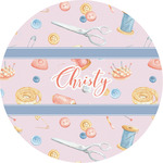 Sewing Time Multipurpose Round Labels - 5" (Personalized)