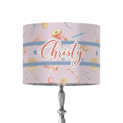 Sewing Time 8" Drum Lamp Shade - Fabric (Personalized)