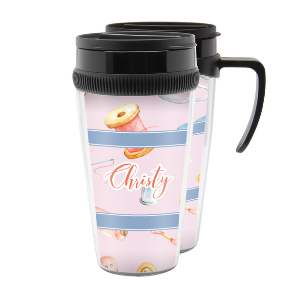 Custom Sewing Time Acrylic Travel Mug (Personalized)