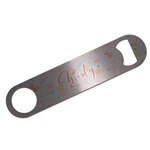 Sewing Time Bar Bottle Opener - Silver w/ Name or Text