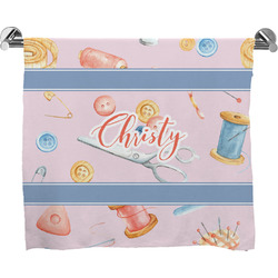 Sewing Time Bath Towel (Personalized)