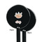 Sewing Time Black Plastic 5.5" Stir Stick - Single Sided - Round - Front & Back