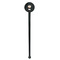 Sewing Time Black Plastic 7" Stir Stick - Round - Single Stick