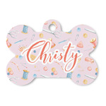 Sewing Time Bone Shaped Dog ID Tag - Large (Personalized)