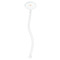 Sewing Time Clear Plastic 7" Stir Stick - Oval - Single Stick