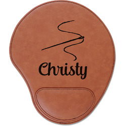 Sewing Time Leatherette Mouse Pad with Wrist Support (Personalized)