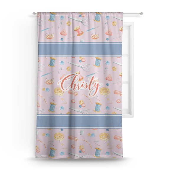 Custom Sewing Time Curtain Panel - Custom Size (Personalized)