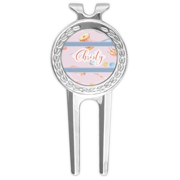 Custom Sewing Time Golf Divot Tool & Ball Marker (Personalized)