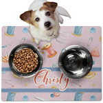 Sewing Time Dog Food Mat - Medium w/ Name or Text