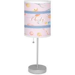 Sewing Time 7" Drum Lamp with Shade Linen (Personalized)
