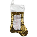 Sewing Time Reversible Sequin Stocking - Gold (Personalized)