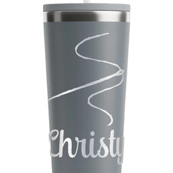 Sewing Time RTIC Everyday Tumbler with Straw - 28oz - Grey - Double-Sided (Personalized)