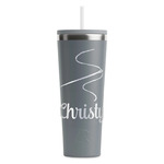 Sewing Time RTIC Everyday Tumbler with Straw - 28oz - Grey - Double-Sided (Personalized)