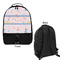 Sewing Time Large Backpack - Black - Front & Back View