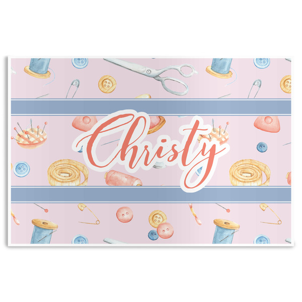 Custom Sewing Time Disposable Paper Placemats (Personalized)